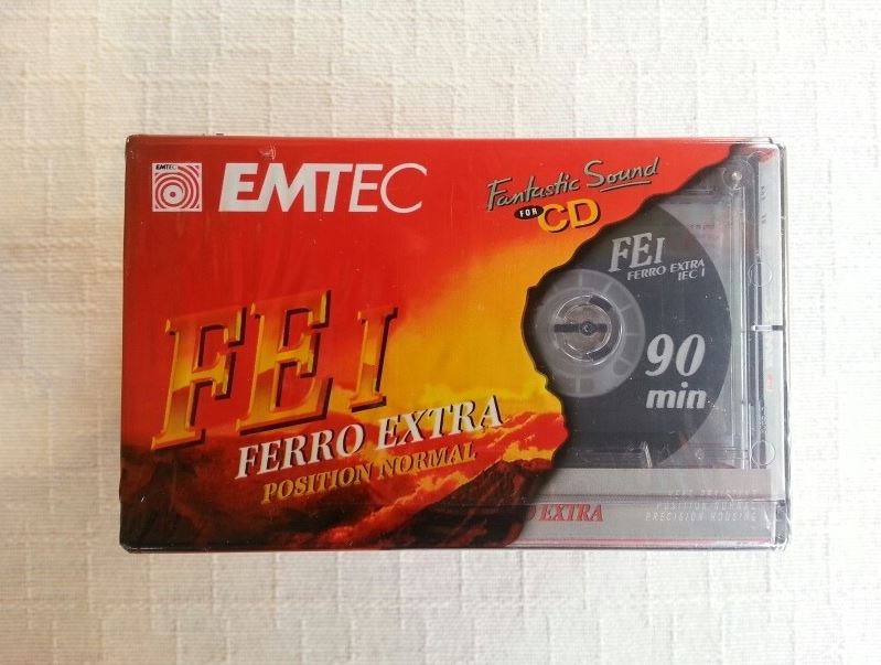 Lot of 10 Original 10 Emtec Fe I Cassette Tapes 90 Min Record Tape
