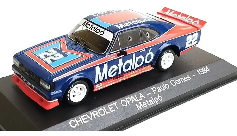 Miniature Opal Stock Car 1/43 Paulo Gomes 1984 Metapó Metal Collection Figure