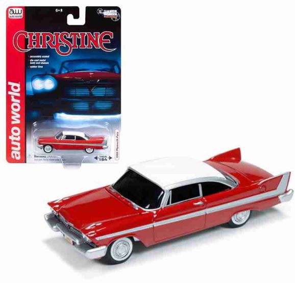 Christine Car Assassin Plymouth Fury 1958 1:64 Auto World Miniature Collection
