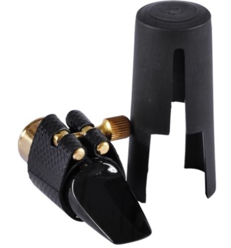 Ever-ton Metal & Mass Ring 7 Alto Sax Mouthpiece w/ Lig & Cap