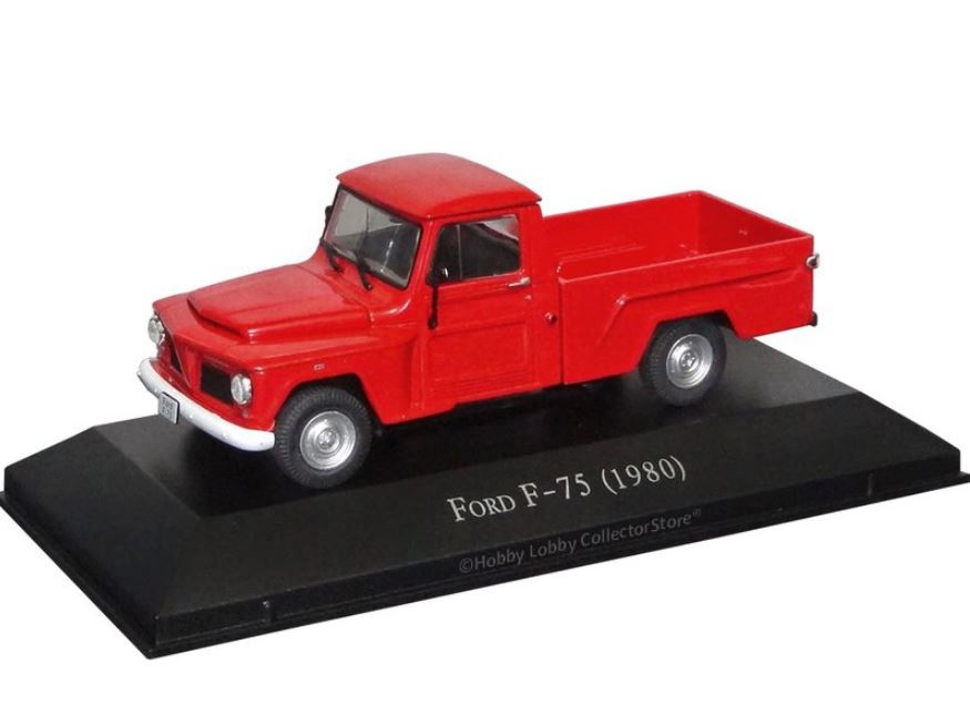 Ford F-75 1980 Unforgettable Cars From Brazil Metal Miniature Figure Collection