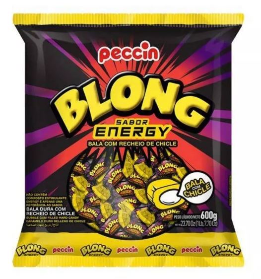 3 pack of 600g Original Blong Energy Candy Sweets Chewing Gum - Peccin