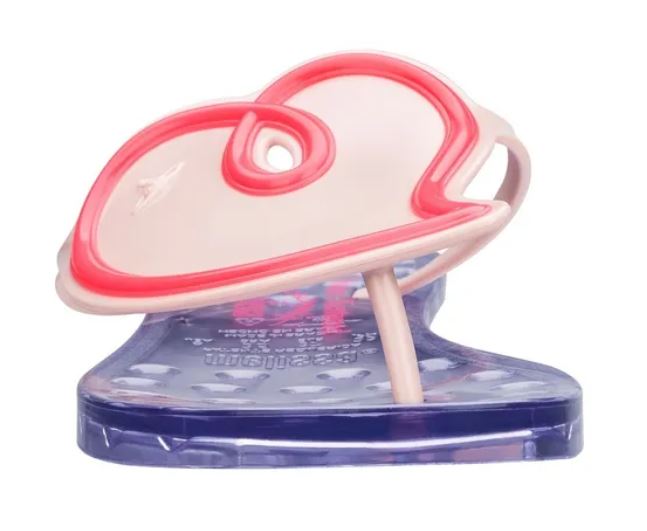 Melissa Vivienne Westwood Anglomania + Sun Heart Transparent Pink Slipper Shoe
