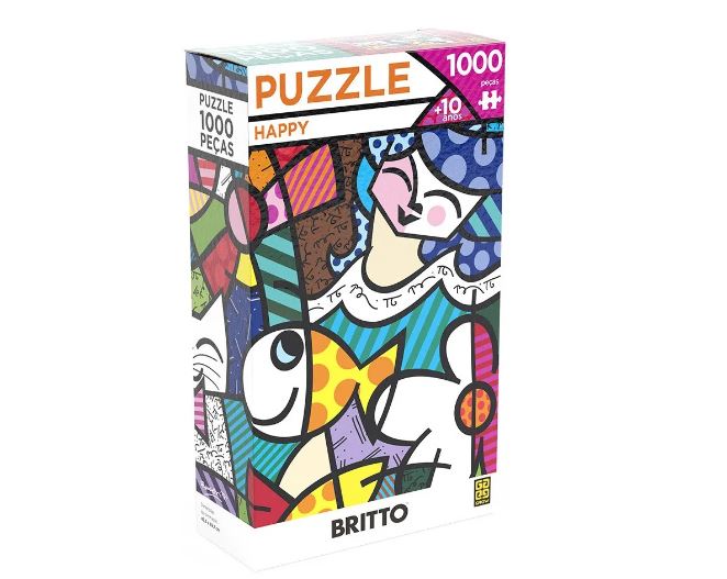 Orignal Brazilian Decoration Puzzle 1000 Pieces Romero Britto Happy Grow Jigsaw