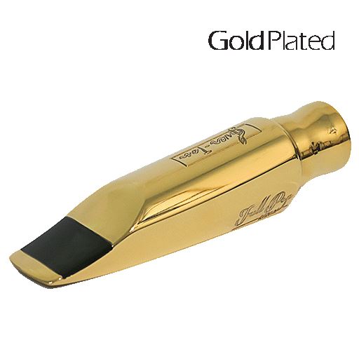 Ever-ton Full Pop Metal 8 Gold Plated Sax Alto Mouthpiece w/ Lig & Cap & Case