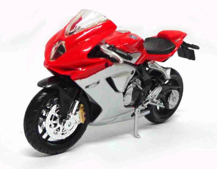 Mv Agusta F3 1:18 Burago Metal Motorcycle 11cm Miniature Collection Figure Art