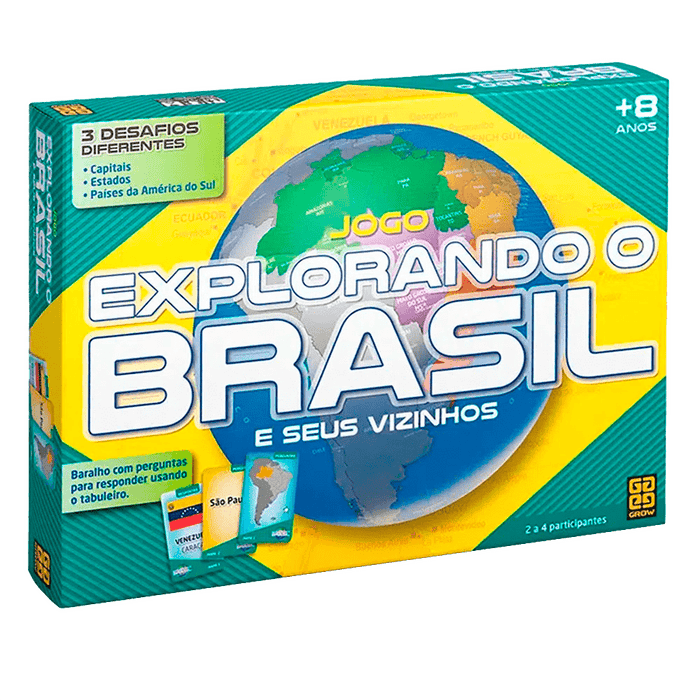 Jogo Explorando o Brasil / Game exploring Brazil - Grow