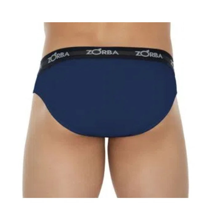 Lot of 3 Zorba Slip Max 764 Dark Blue Cotton Male Underwear Original Brazilian
