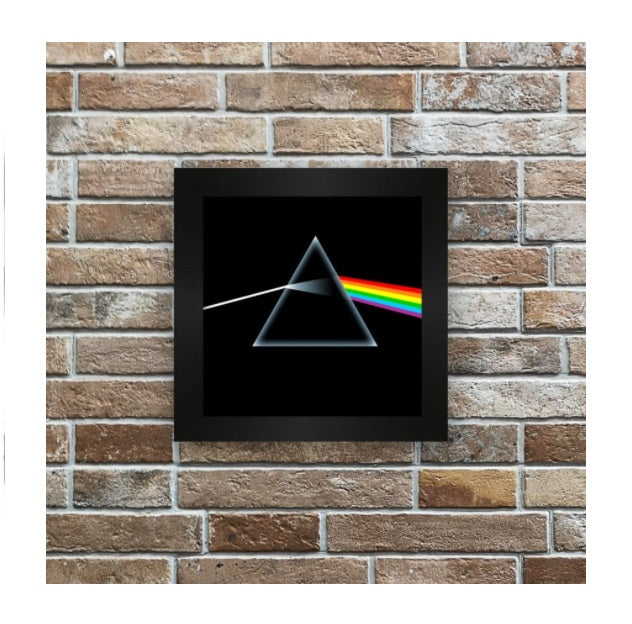 Pink Floyd Dark Side of The Moon Tile w/ Frame Decoration Collectible Framework
