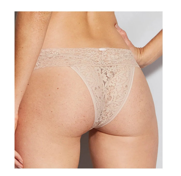 Lot of 3 Hope Happy Beige Lace Bikini Panty Cotton Underwear Lingerie Brazilian
