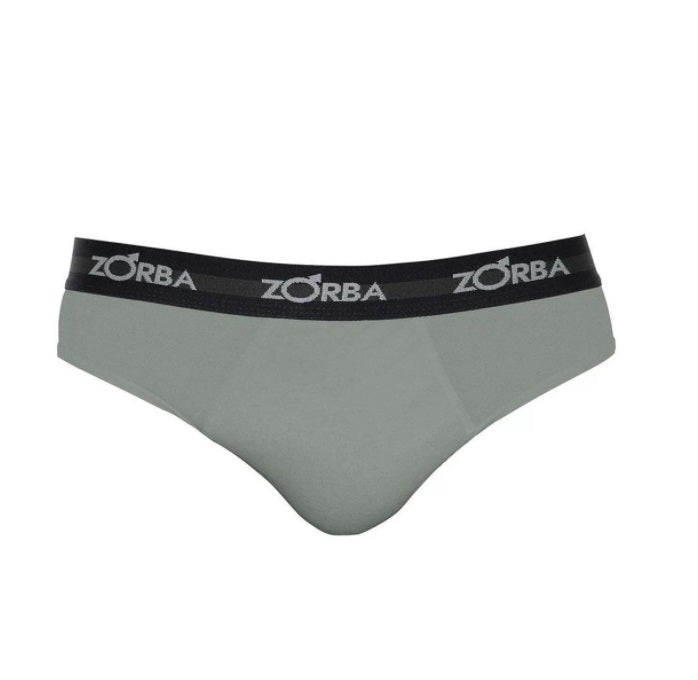 Lot of 3 Zorba Slip Max 764 Gray Cotton Male Underwear Original Brazilian