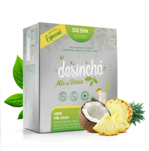 Desinchá Summer Mix Piña Colada Healthy Tea 30 Sachets - Desin
