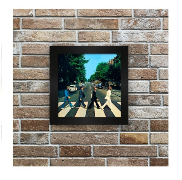 Beatles Abbey Road Decorative Tile w/ MDF Frame Wall Printing Framework