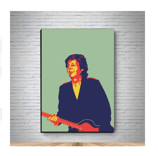 Paul Maccartney Canvas Mod. 2 Decorative Collectible Painting Art Printing A4