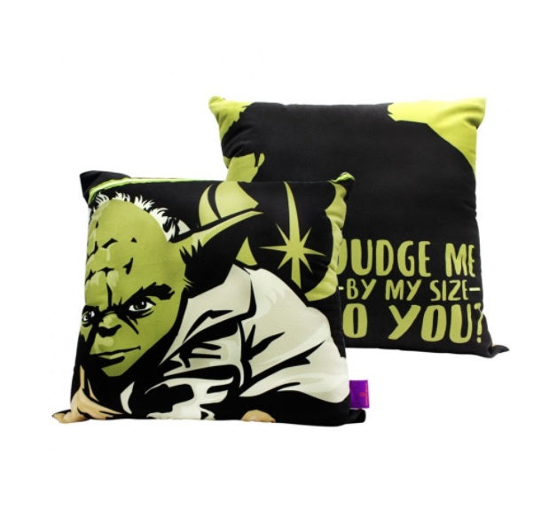 Brazilian Star Wars Yoda Judge Me By My Size Cushion Pillow 40x40cm Decoration