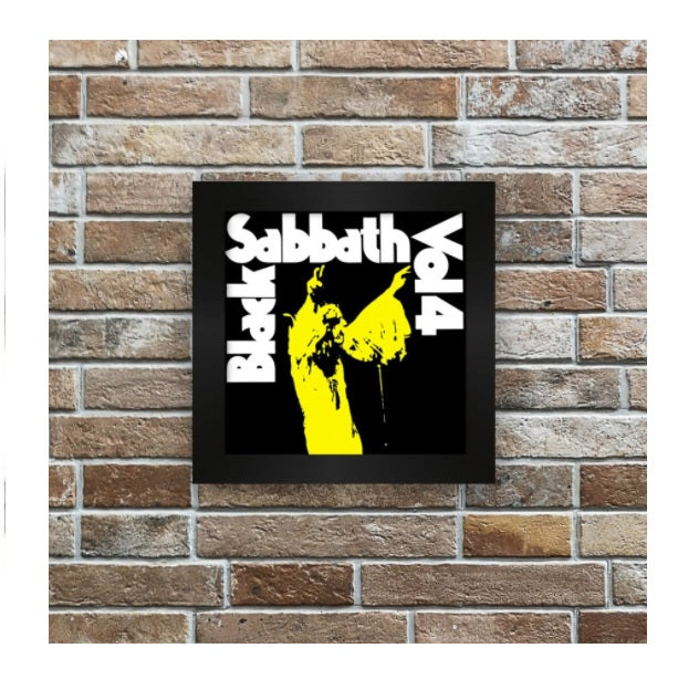 Black Sabbath Vol. 4 Tile w/ Frame Decorative Collectible Framework Printing Art