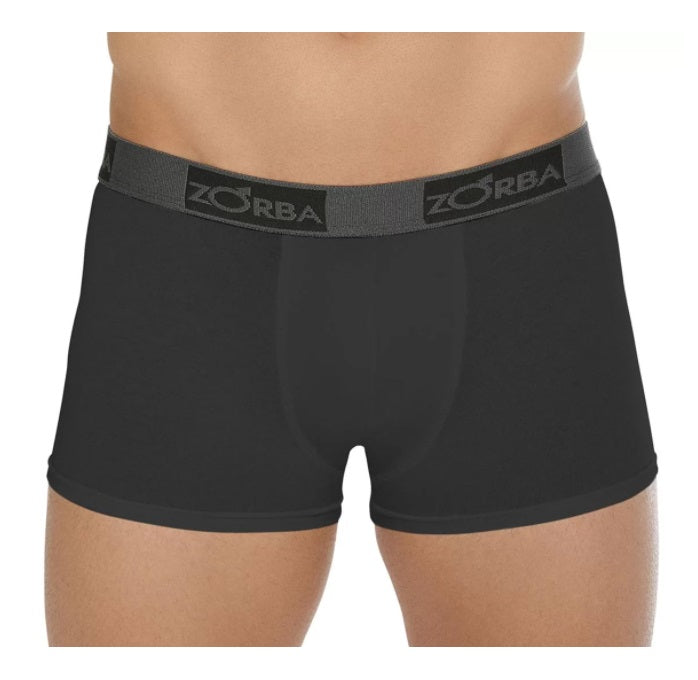 Lot of 3 Zorba Boxer Plus 717 Black Cotton Male Underwear Brazilian Original