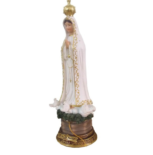 Brazilian Nossa Senhora do Rosário Our Lady of Fátima Resin Image 9cm Religious