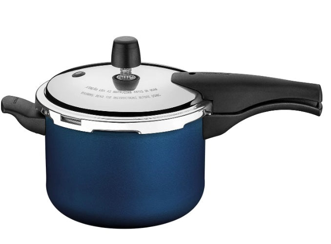 Aluminium Starflon Non-Stick Coating Blue Pressure Cooker Pan 4,5L - Tramontina