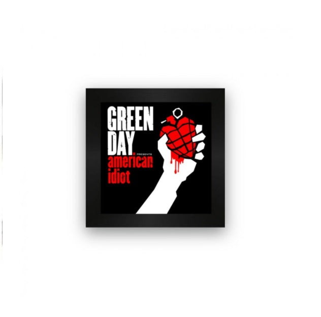 Green Day American Idiot Tile w/ Frame Decorative Collectible Framework