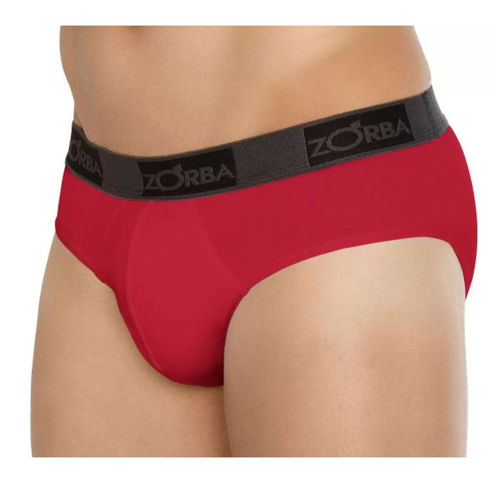 Lot of 3 Zorba Slip Plus 716 Red Male Cotton Underwear Original Brazilian
