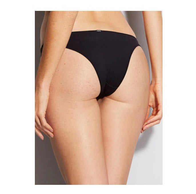 Lot of 3 Hope Touch Microfiber Bikini Panty Black Cotton Underwear Brazilian