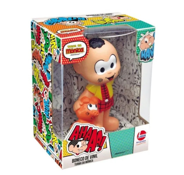 Brazilian Original Cebolinha Chovinista Vinyl Toy Turma da Mônica 20cm Collectible