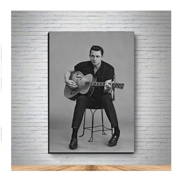 Johnny Cash Canvas Decorative Collectible Wall Painting Printing Art Mod. 3 A4