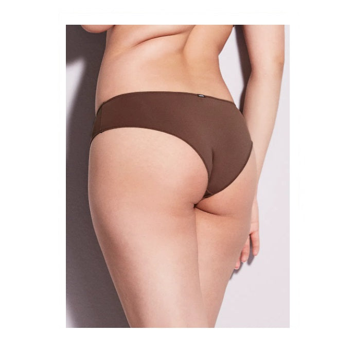 Lot of 3 Hope Touch Bio Microfiber Wide Sides Panty Brown Underwear Brazilian