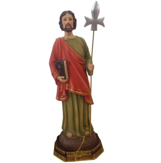 Brazilian São Judas Tadeu Saint Resin Image 42cm Religious Collectible Decoration
