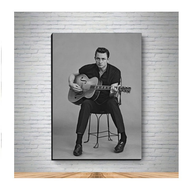 Johnny Cash Canvas Decorative Collectible Wall Painting Printing Art Mod. 3 A5