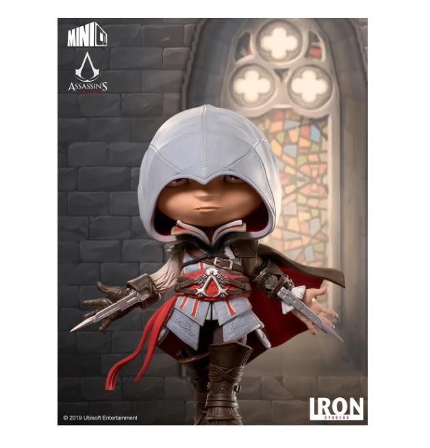 Ezio Assasins Creed MiniCo Collectible Miniature Statue Original Iron Studios