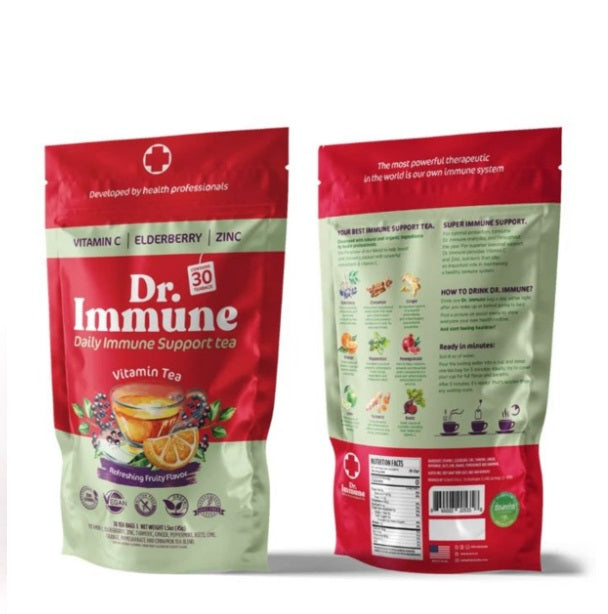 Dr. Immune Vitamin Daily Support Healthy Tea Fruity Flavor 30 Sachets - Desin