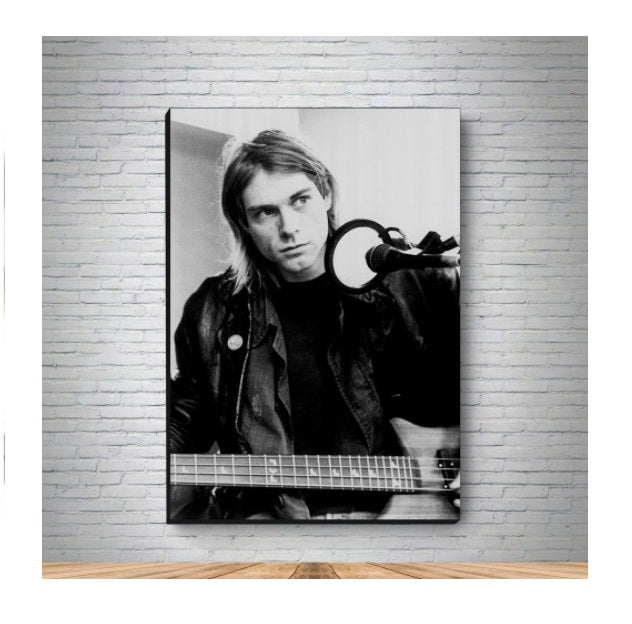 Kurt Cobain Nirvana MDF Canvas Decorative Collectible Painting Music Art A5