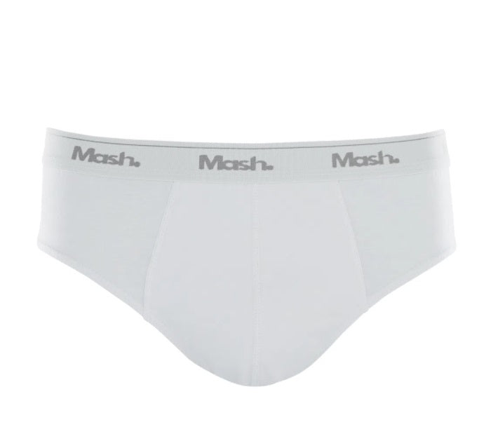 Lot of 3 Mash Slip Cotton White Confortable Underwear Brazilian Original