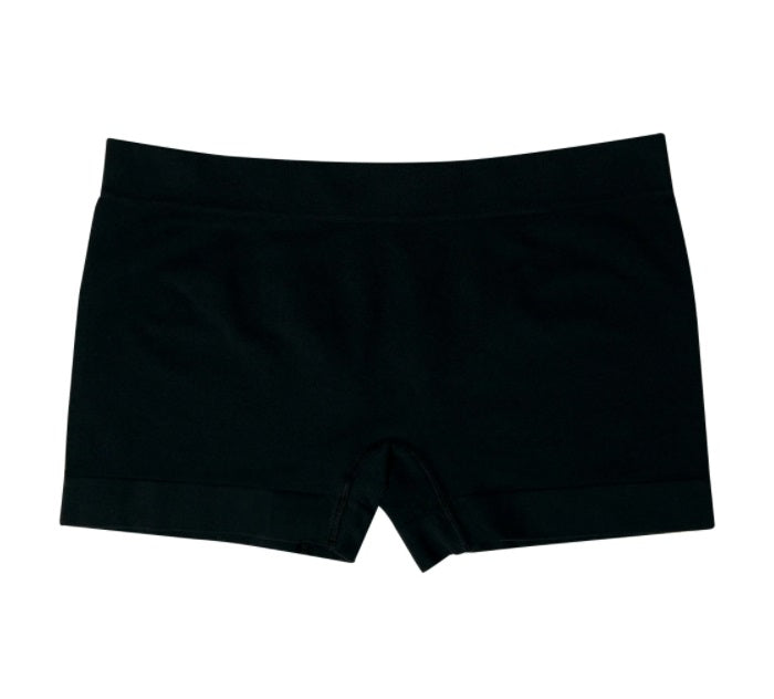 Lot of 3 Mash She Microfiber Seamless Black Boyshort Panty Underwear Brazilian