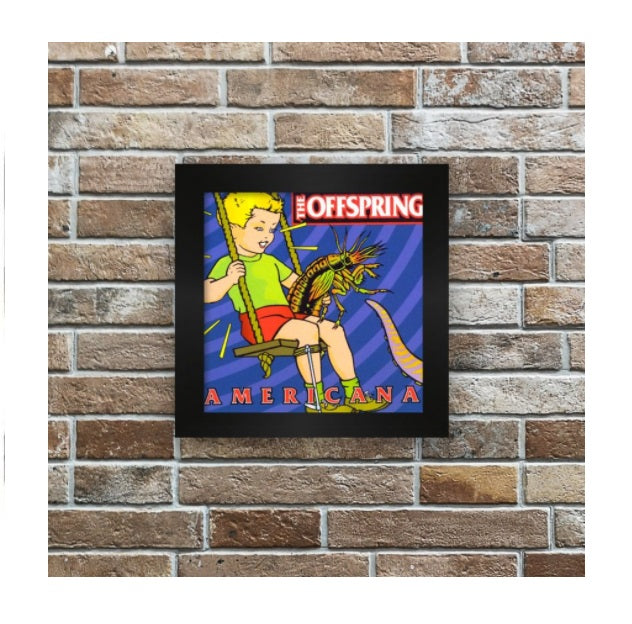 Offspring Americana Tile w/ Frame Decorative Collectible Framework Painting