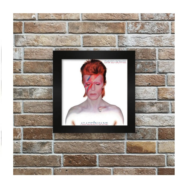 David Bowie Alladin Sane Tile w/ Frame Decorative Collectible Framework Painting