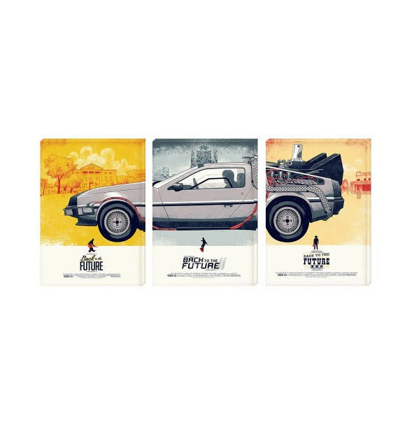Back to the Future Trilogy Canvas Decorative Collectible Printing Art