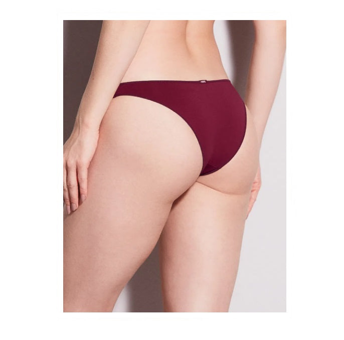 Lot of 3 Hope Touch Microfiber Bikini Panty Wine Cotton Underwear Brazilian