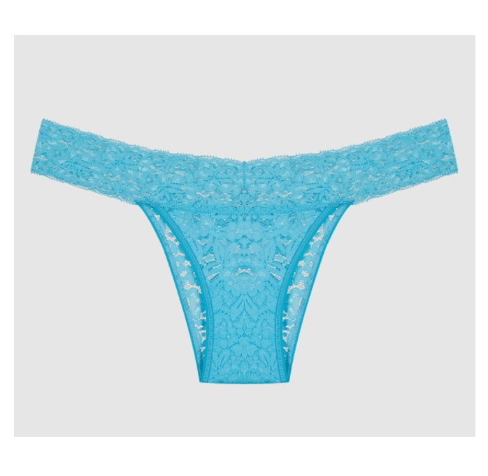 Lot of 3 Hope Happy Light Blue Lace Panty Cotton Underwear Lingerie Brazilian