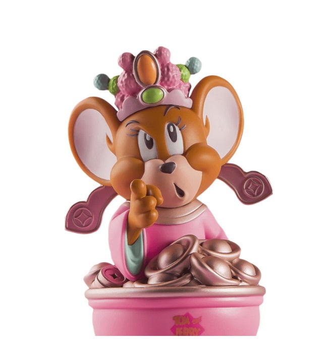 Soap Studio Jerry Mouse Statue God of Wealth Pink Ver Tom and Jerry Collectible