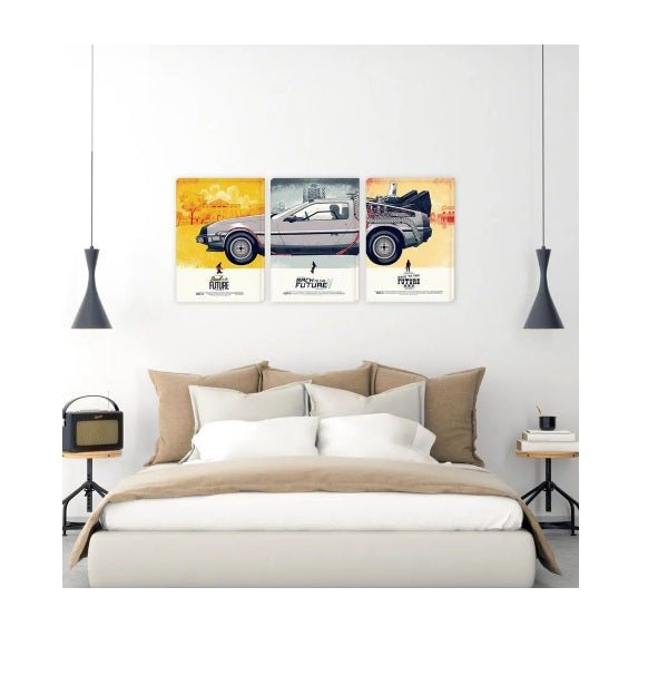 Back to the Future Trilogy Canvas Decorative Collectible Printing Art