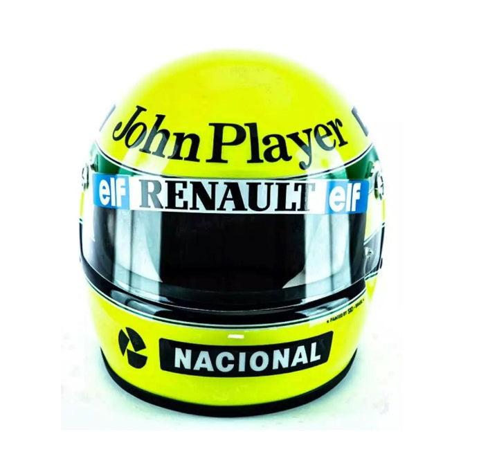 Brazilian Ayrton Senna 1st Victory 1985 John Player Helmet Replica Collectible