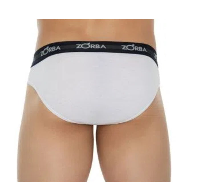 Lot of 3 Zorba Slip Max 764 White Cotton Male Underwear Original Brazilian