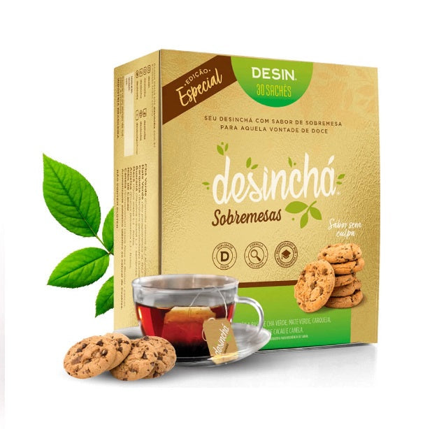 Cookies Flavor Organic Natural Healthy Tea 30 Sachets - Desinchá