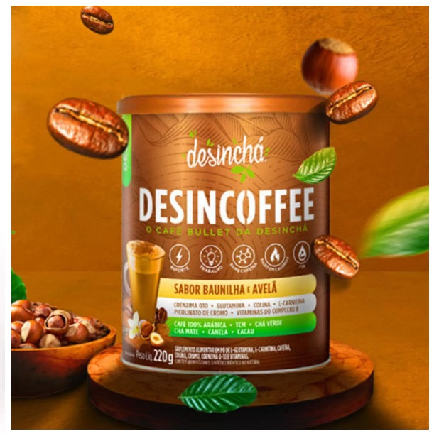 Desincoffee Vanilla Hazelnut Chocolate Flavor Arabica Bullet Coffee 220g - Desin