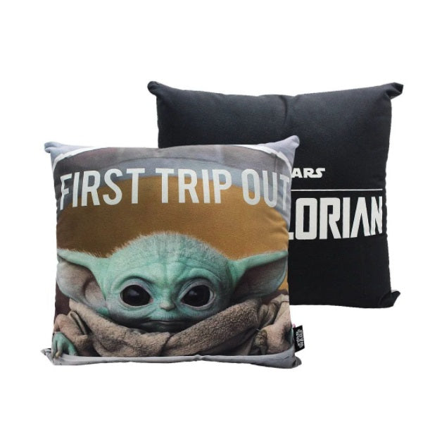 Brazilian Original Star Wars Baby Yoda Velvet Cushion Pillow 40x40cm Decoration