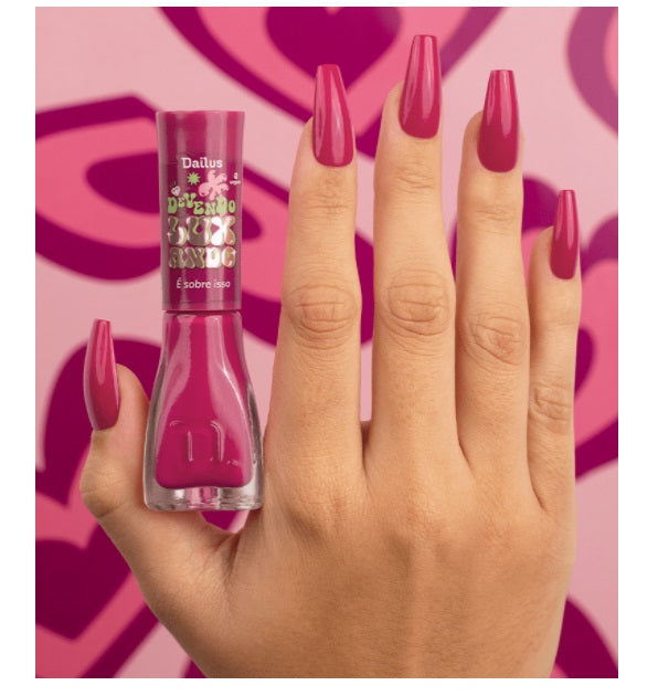 Brazilian Original Dailus Devendo e Luxando Nail Polish Kit 7 Units Beauty Art