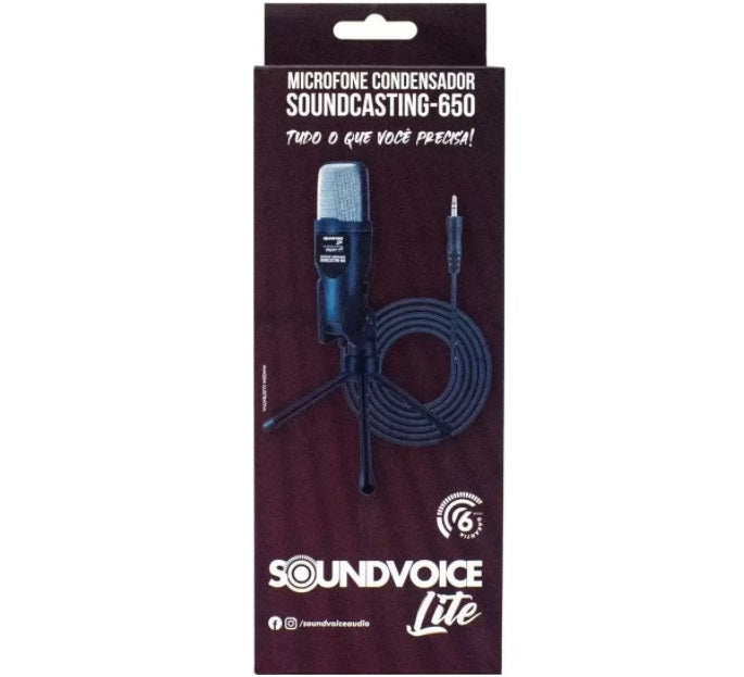 Original Soundvoice Lite SoundCasting 650 Condenser Microphone Voice Music